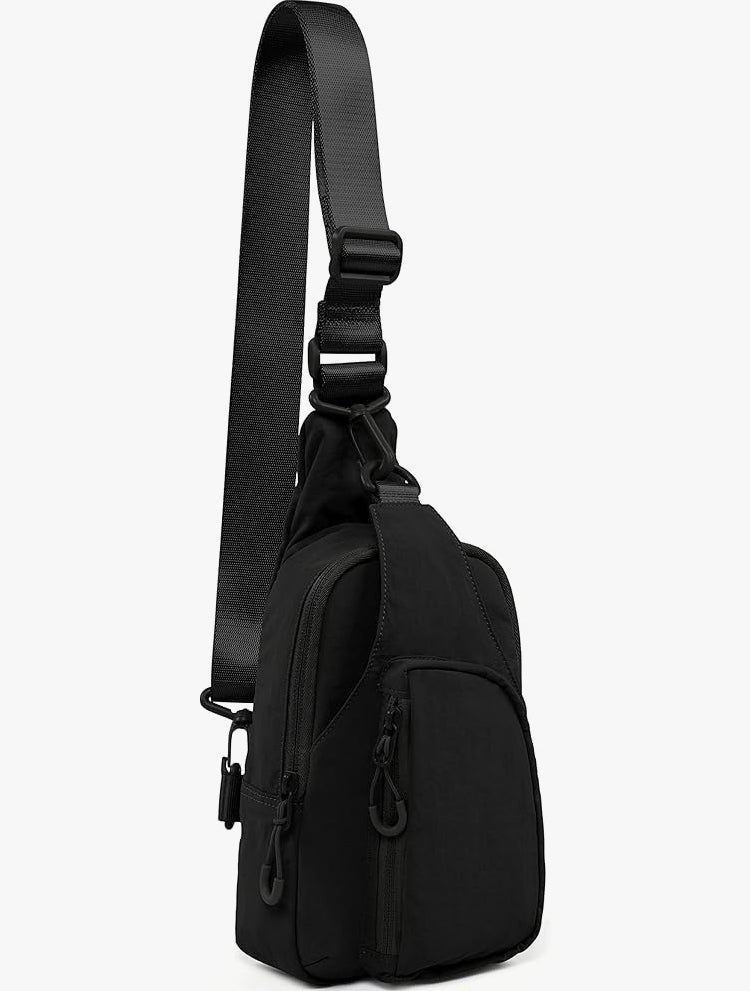 ODODOS Daily Sling Bag with Adjustable Straps Crossbody Chest Bag Lightweight Small Backpack for Casual Traveling Hiking